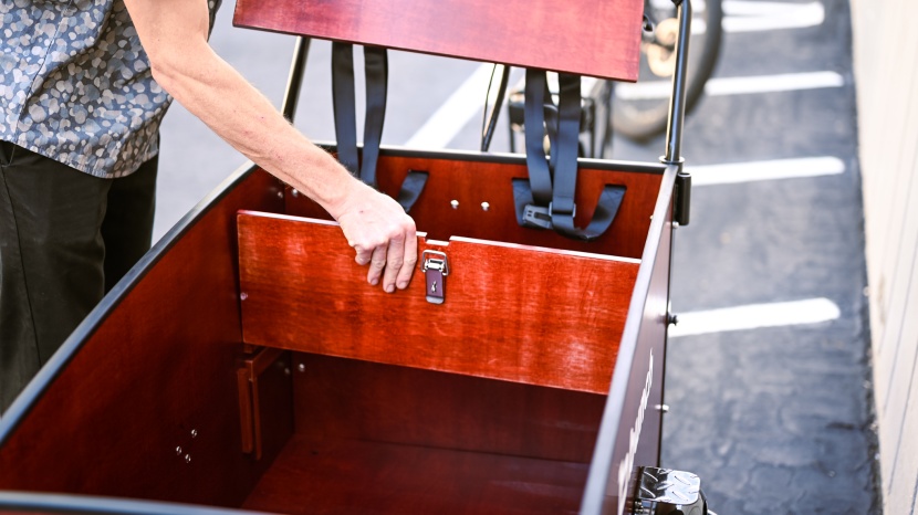 by removing the benches, you get a large carrying space for pets or...