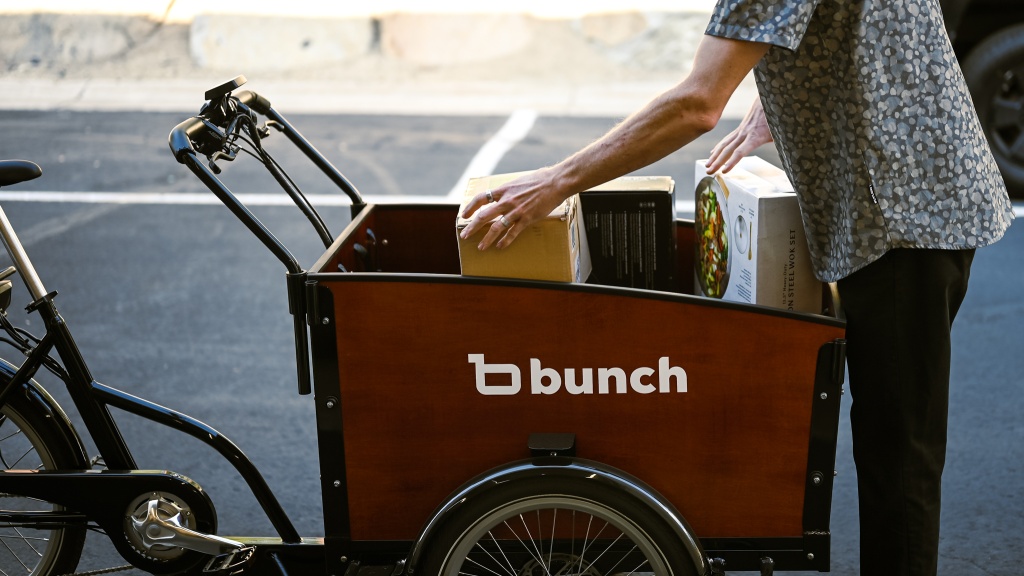 cargo bike - the large front box of the bunch original can hold up to 220 lbs of...