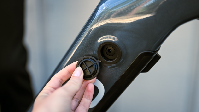 if you choose, you can charge the battery while it is on the bike. a...