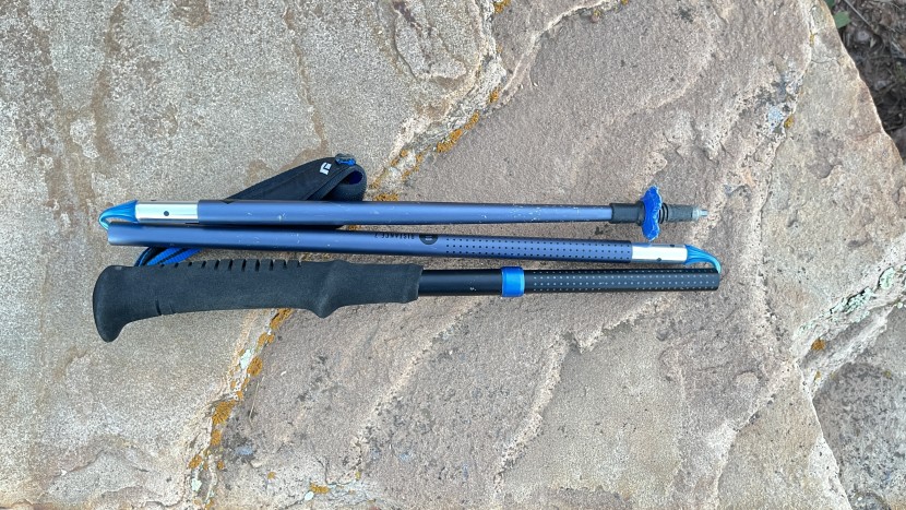black diamond distance z - three narrow shaft sections and a minimalist foam grip help keep the...