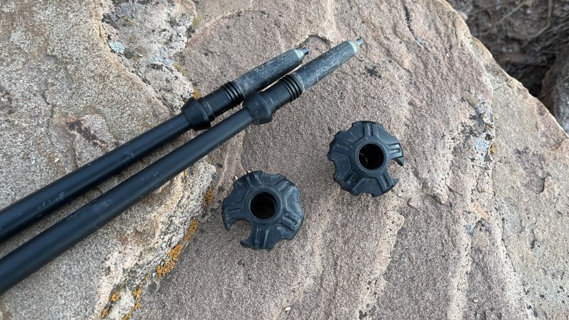 leki black series fx carbon - the fx carbon comes with removable mud baskets, but we found that we...