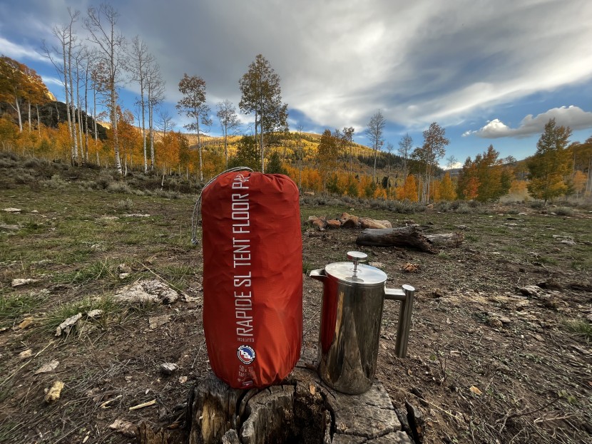 big agnes rapide sl insulated tent floor - yes, it is a big beefcake. 52 oz and double the size of our 1-liter...