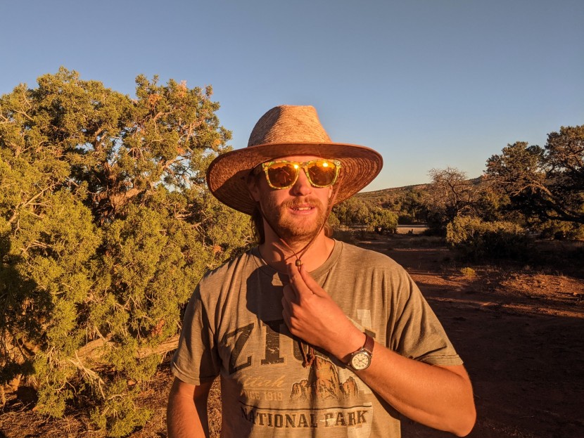 sunday afternoons islander hat - when the sun gets this low, no hat is going to block the light, but...