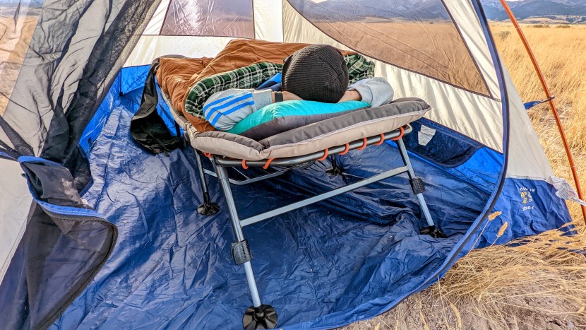 many of our testers prefer sleeping on a slight incline, so they...