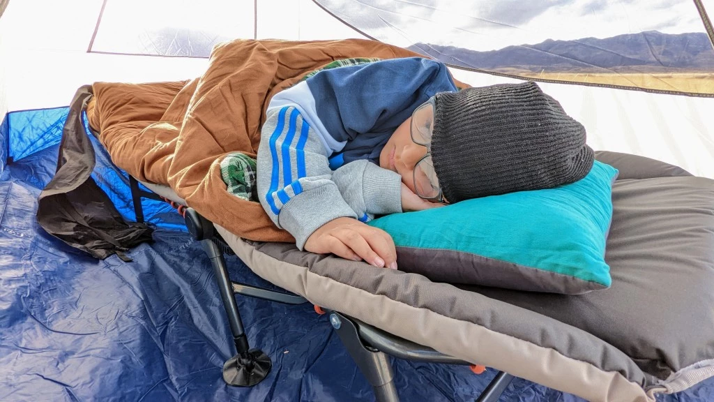 camping cot - most features and versatility