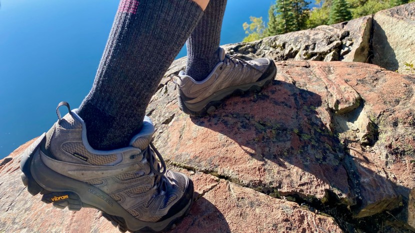 the moab 3 had no problem gripping granite rock faces during testing.