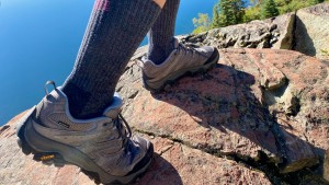 The Moab 3 had no problem gripping granite rock faces during testing.