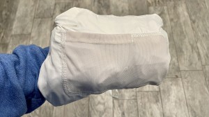 We also enjoy the outer pocket on the Mist Over when its all bundled...