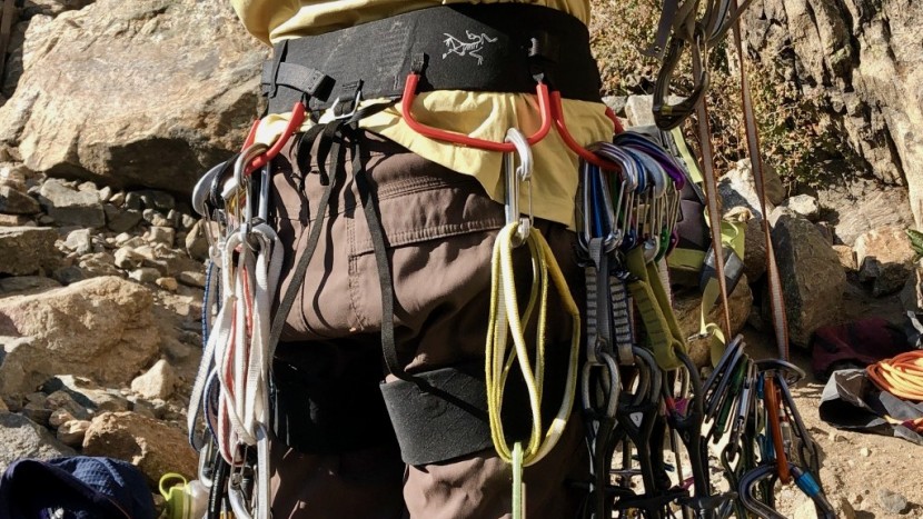arc'teryx c-quence - showcasing the gear loops on the c-quence.