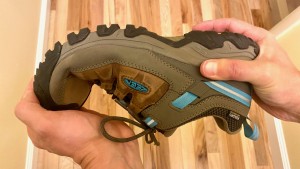 The stiff base prevents full range of motion and the lack of flexion...