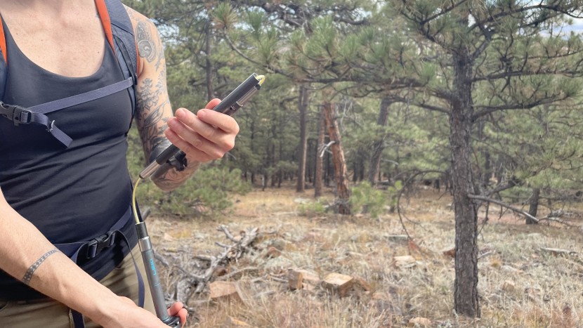 once the sheath is fully housed inside the top of the pole, you can...