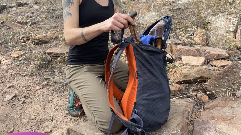 leki jannu fx ta - as long as your pack is at least 16&quot; tall, these poles will fit...