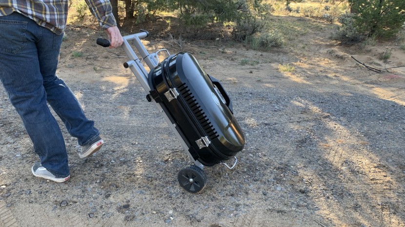 coleman roadtrip 285 - the coleman roadtrip 285 is not the easiest grill to move, but the...