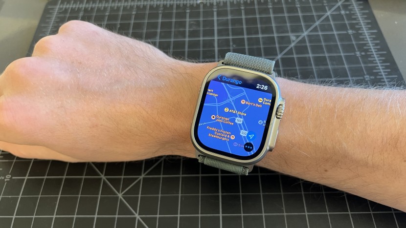 apple watch ultra - if paired with an iphone or lte the mapping application far...