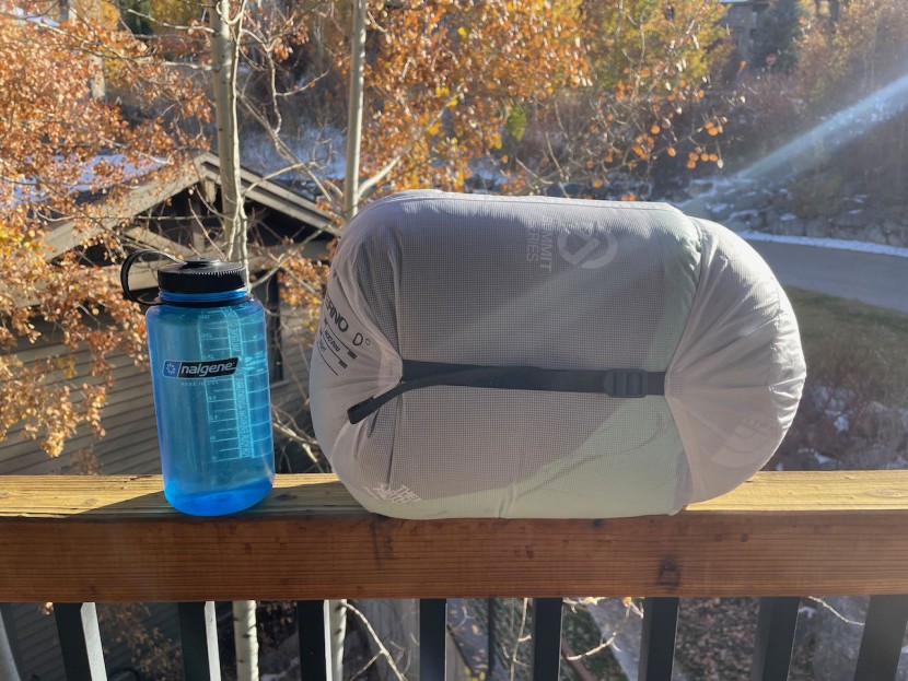 the north face inferno 0 - the inferno compresses pretty small for a zero-degree sleeping bag