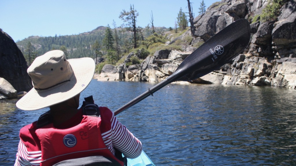 kayak paddle - the lightness of the werner kalliste makes it a joy for all to use...