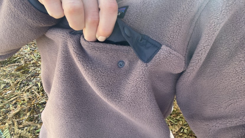 patagonia lightweight synchilla snap-t for women - though we appreciate the idea of having a pocket, this one ends up...