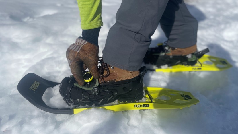 tubbs flex vrt - the boa system is quick and easy to use.