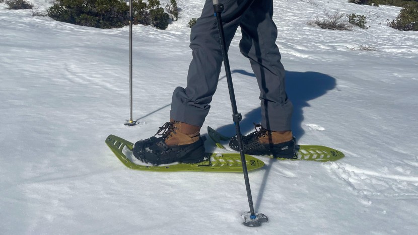 atlas helium trail - testing on crusty snow.