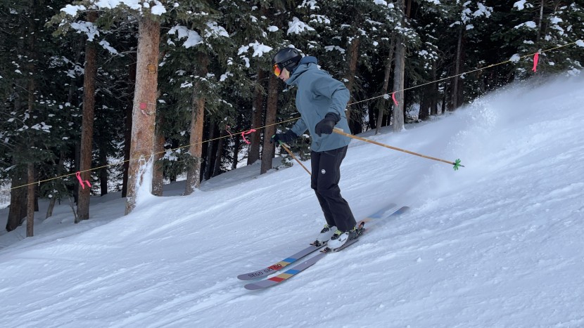 outdoor research prevail heated gore-tex gloves - the prevail in action during early season testing.