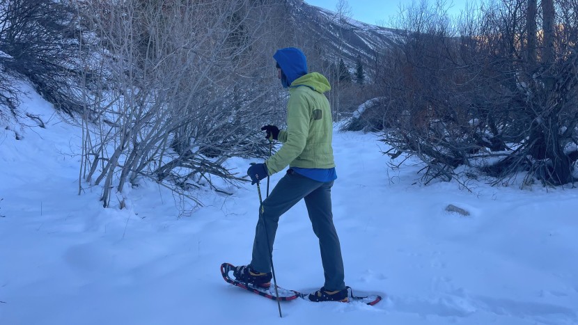 chinook trekker - these snowshoes are best for flat or rolling hiking.