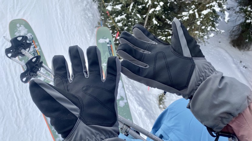 gordini gtx storm glove for women - here you can see how the gloves pack bulk around each finger. we...