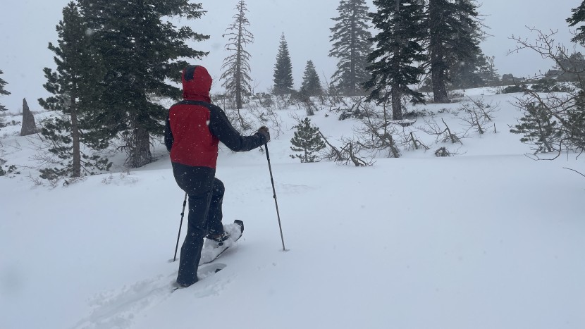 msr evo ascent - we headed off the beaten path to test flotation.