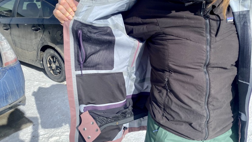 flylow lucy - while the jersey-backed softshell material of the lucy is soft to...