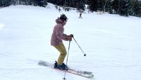 We got some serious time in on long resort groomers on cold and warm...