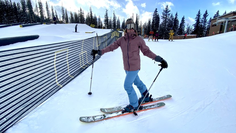 helly hansen legendary insulated pant for women - the helly hansen legendary pant keeping us warm and fitted on a very...