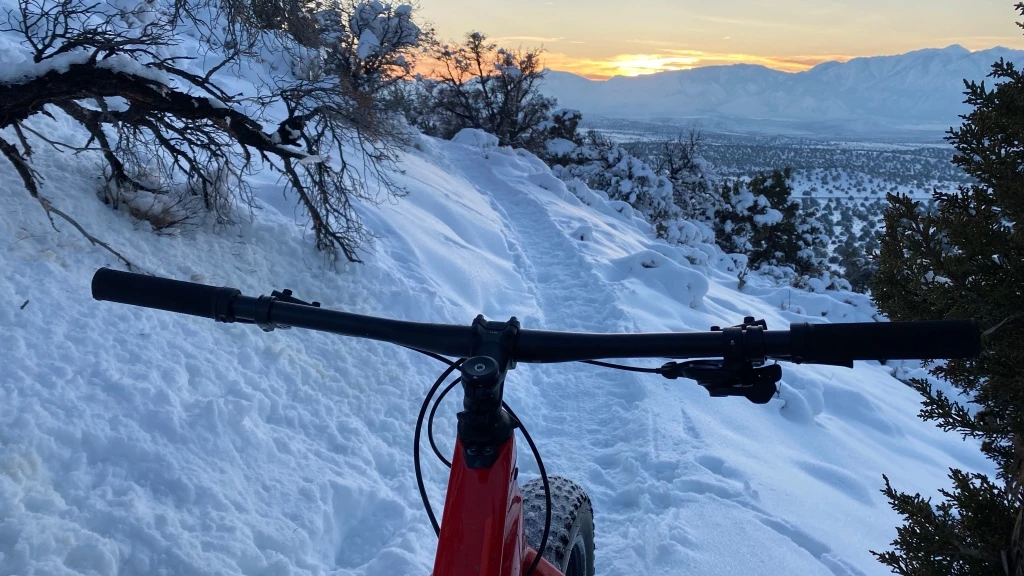 fat bike - not all fat bike rides involve climbing up hills, but when they do...