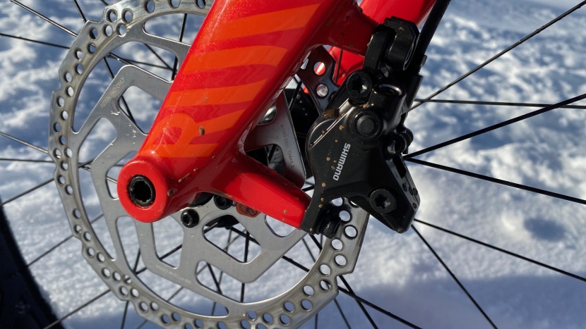 the shimano brakes work quite well even if the ergonomics of the...