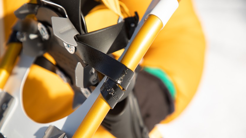 atlas montane for women - the spring loaded suspension is fun on packed snow.