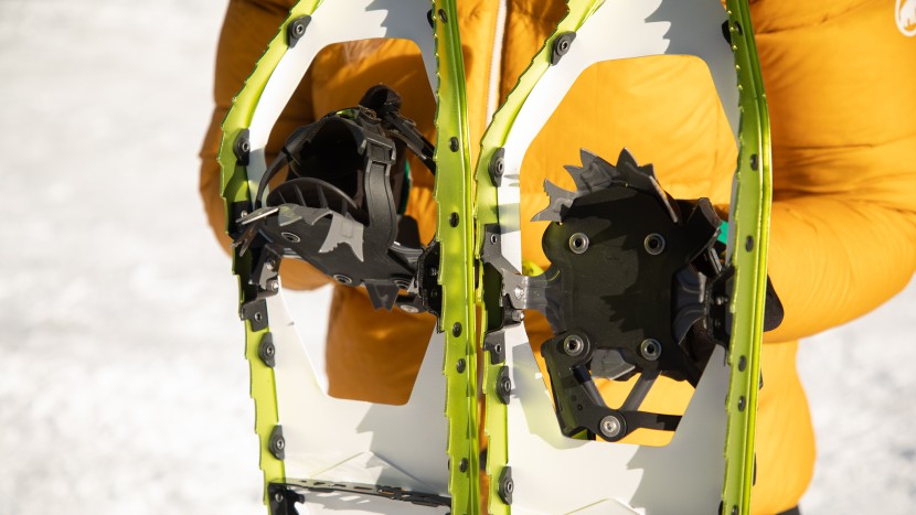 atlas range-mtn for women - the hefty toe crampons have a spike that faces backwards at the ball...