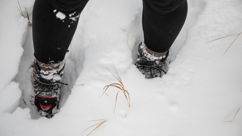 atlas run - needless to say, the run is not meant for deep snow.