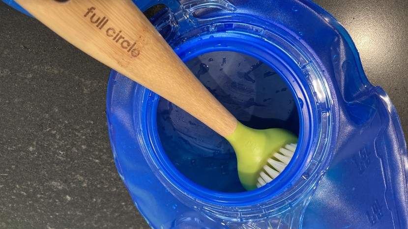 camelbak classic light 70 - cleaning the inside of the bladder with a brush is easy thanks to...