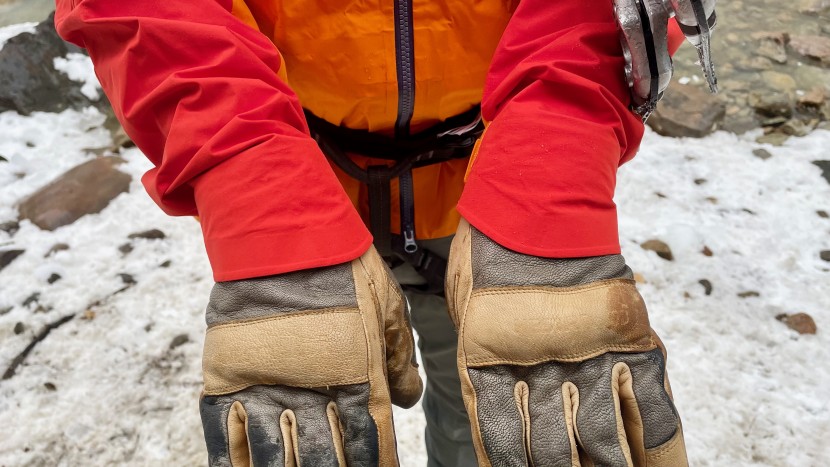 hardshell jacket - the norrona trollveggen light has extra material covering the back...