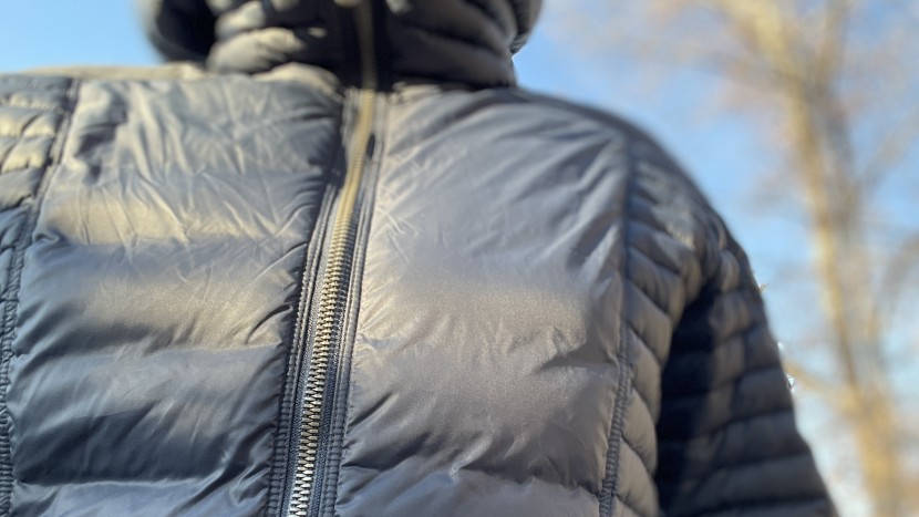 kuhl spyfire hoody for women - the spyfire has covered front baffles that help block wind from...