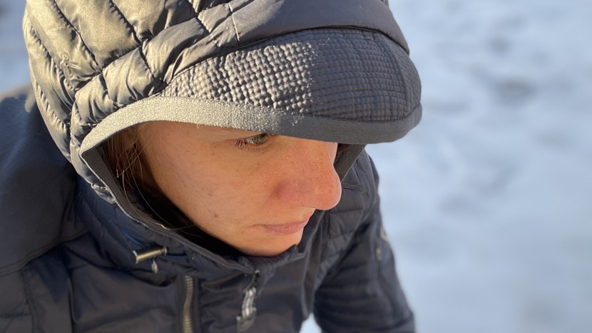 kuhl spyfire hoody for women - the spyfire&#039;s hood has an extended brim for added protection.