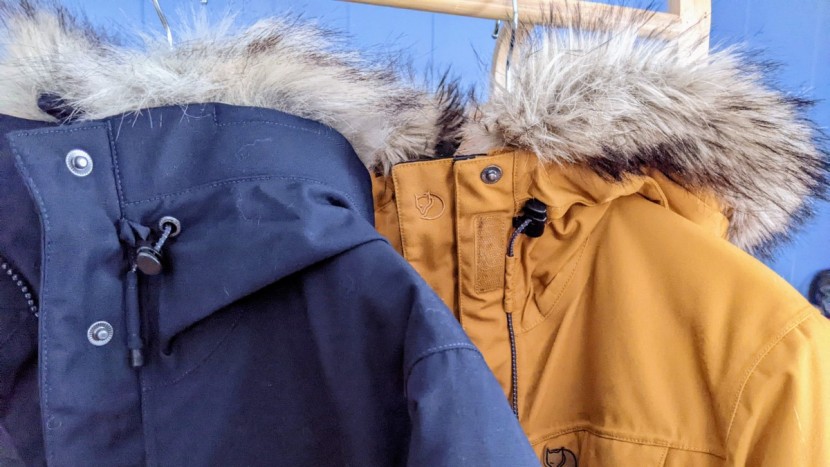 fjallraven nuuk for women - this photo shows the current version of the nuuk in front and the...