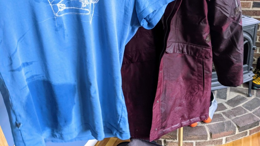 during our 2.5-minute shower test, water leaked through the seam...