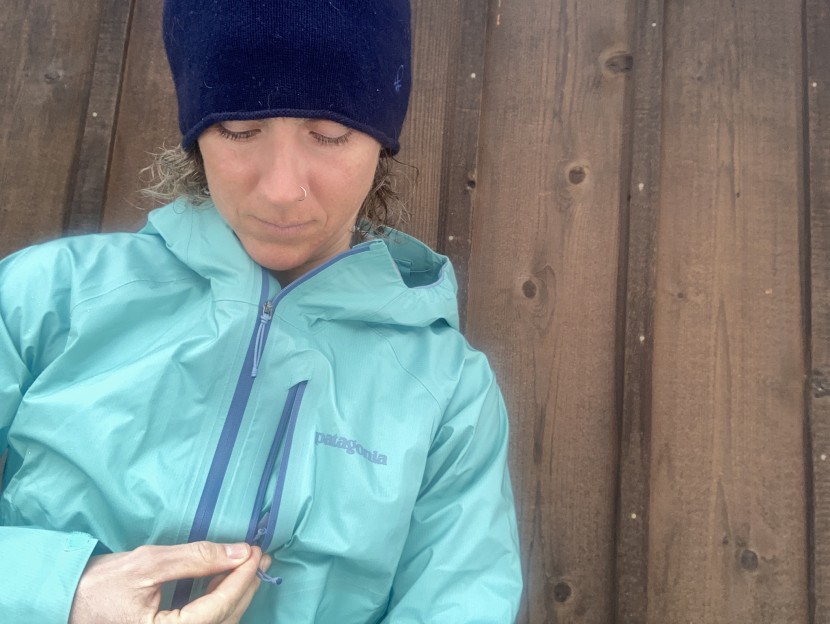 patagonia storm10 for women - we love a good chest pocket! this one reverses so you can stuff the...