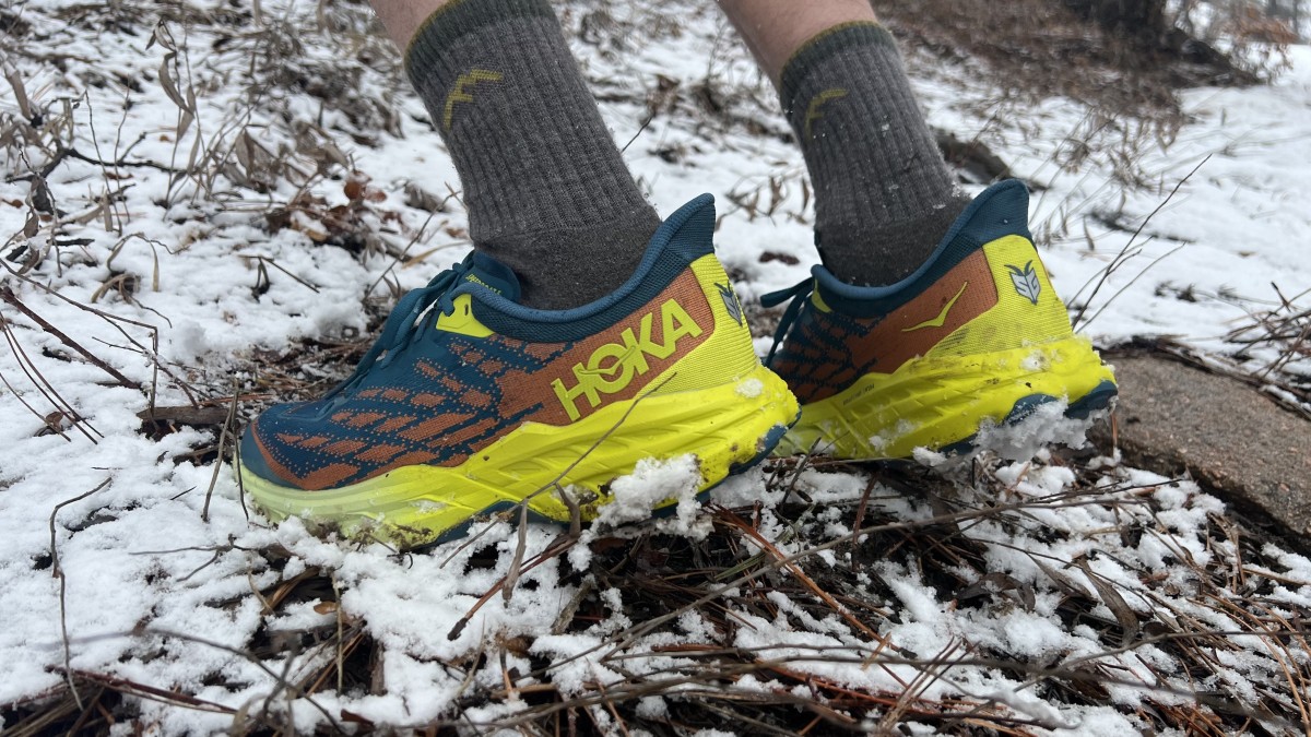 hoka speedgoat 5 trail running shoes men review