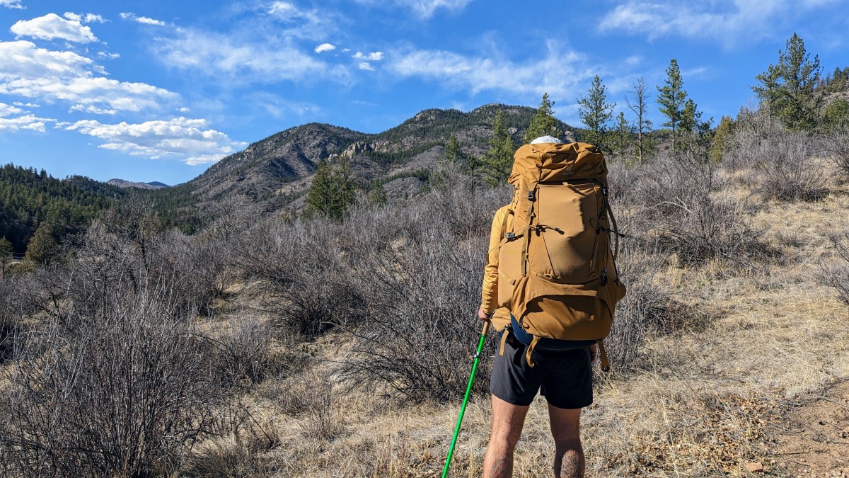 Deuter Aircontact Core 65+10 Review (Testing the Aircontact Core on the Colorado Trail in early spring.)