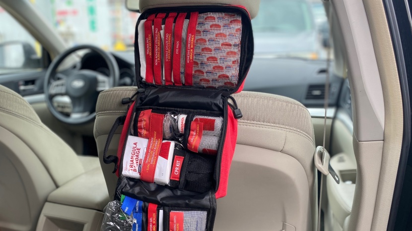 first aid kit - a well-organized first aid kit is as useful to keep in your car as...