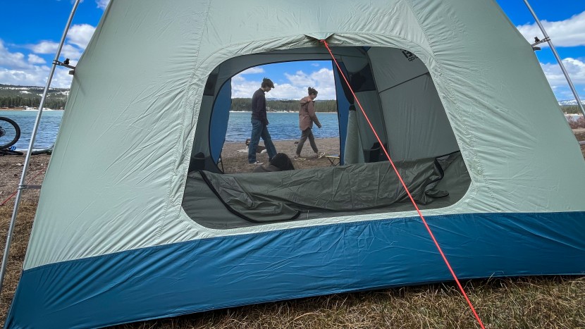 rei co-op skyward 4 - we recommend always using the guylines with this tent. it&#039;s broad...