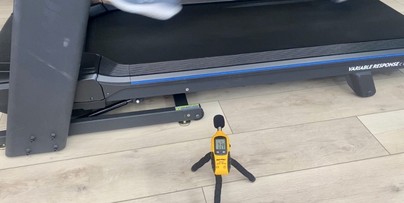 horizon 7.4 at - measuring treadmill sound levels provided less disparity in the data...