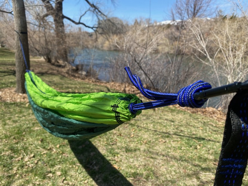 kootek portable - the included rope, carabiners, and webbing on the kootek are highly...