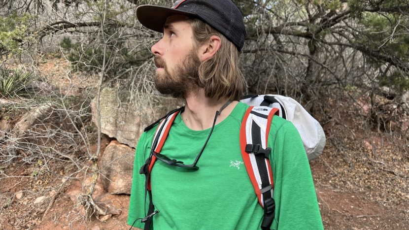 running shirt - the improved collar on the arcteryx cormac crew was a welcome update...