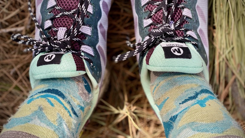 merrell moab speed for women - the padded tongue adds comfort to the design.